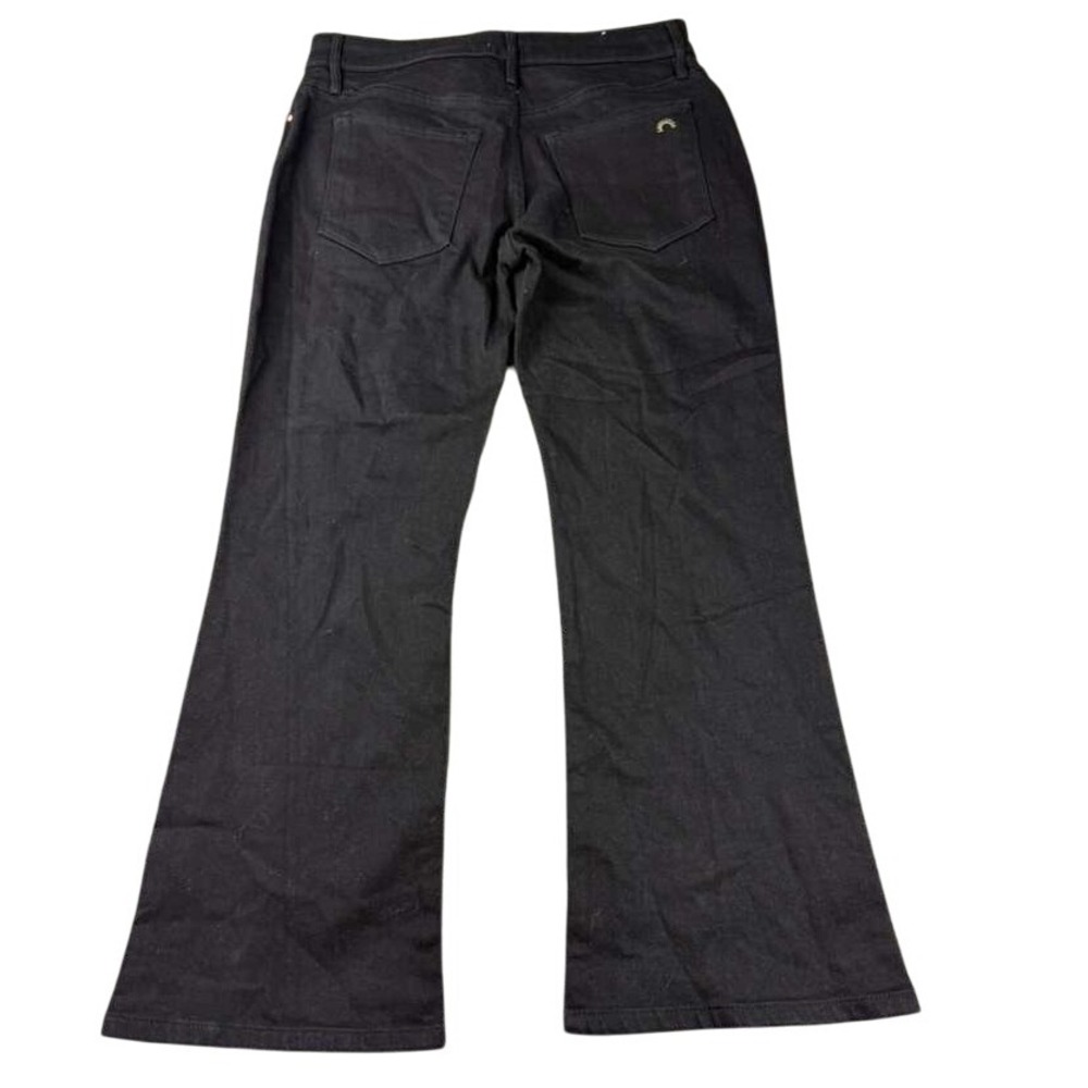 PORTER‎ BLUE Harlow  Jeans Women 29 Kick Flare Noir Black Inspired Cotton NWT